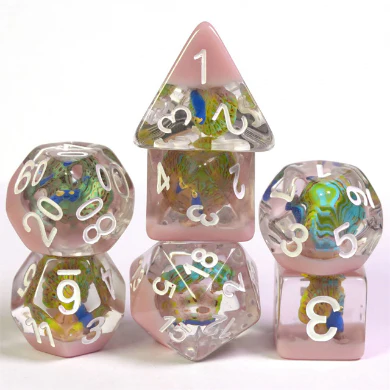 Foam Brain: Peacock RPG Dice Set