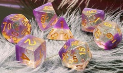 Foam Brain: Violet Sunset RPG Dice Set