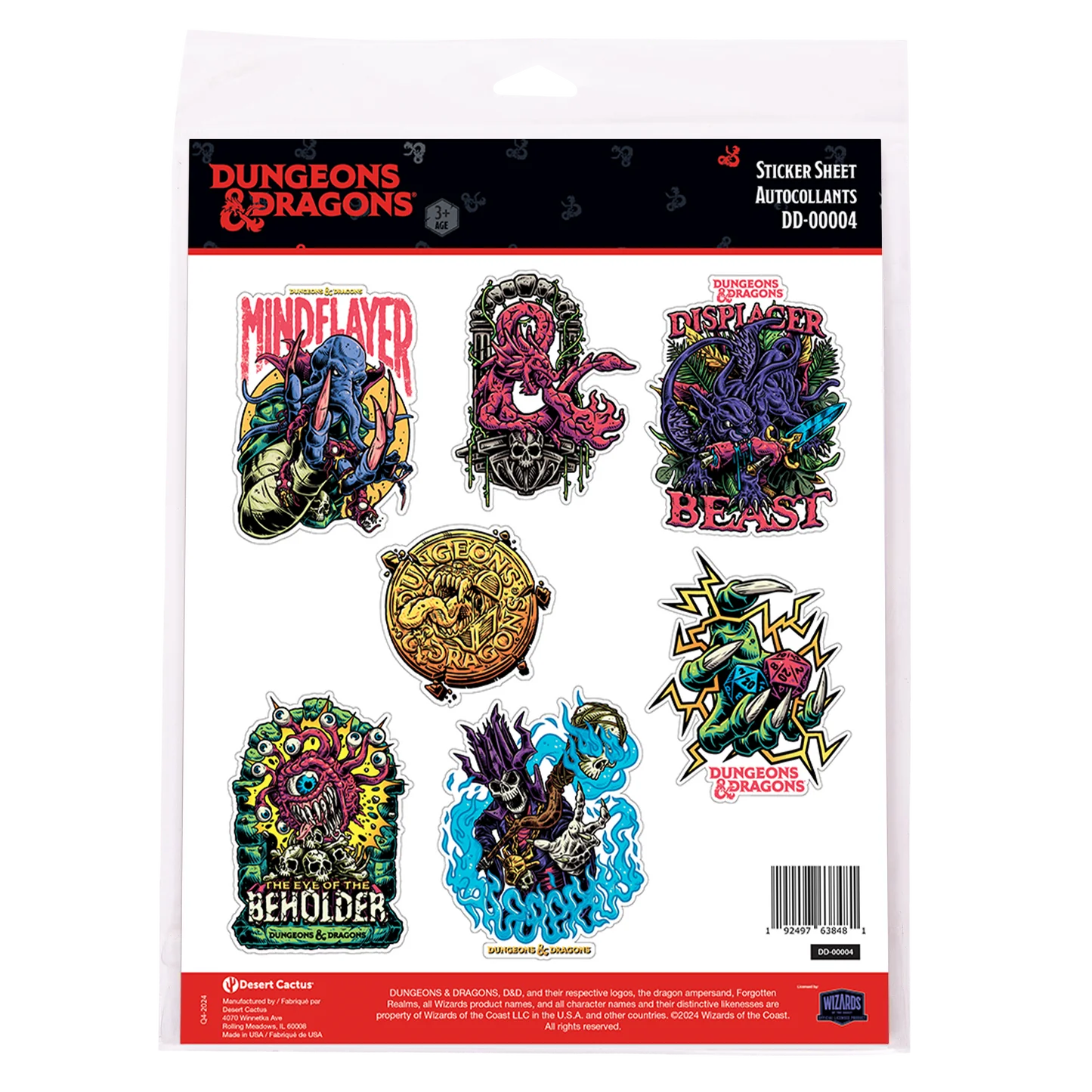 Dungeons & Dragons: Sticker Sheet DD-00004