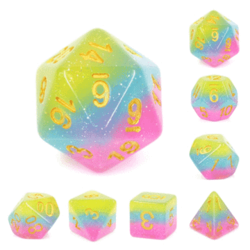 Foam Brain: Candyland RPG Dice Set