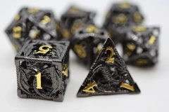 Foam Brain: Chained Hollow Night Dragon RPG Metal Dice Set