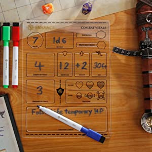 ENHANCE Tabletop: Acrylic Character Sheets