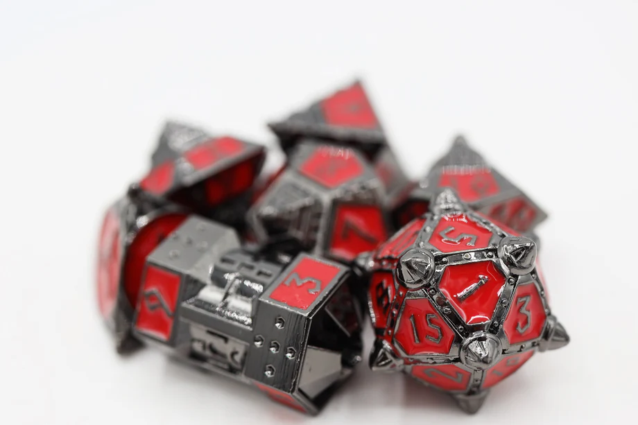 Dice 51 Blood Moon RPG Metal Dice Set