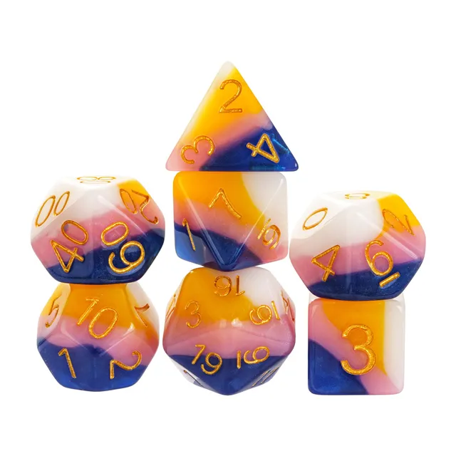 Foam Brain: Fruit Taffy RPG Dice Set