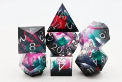 Foam Brain: Sharp Edge Resin - Daytona RPG Dice Set