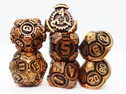 Airships Gears Drifting Dirigible Metal RPG Dice Set