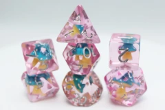 Foam Brain Blue Mushroom RPG Dice Set