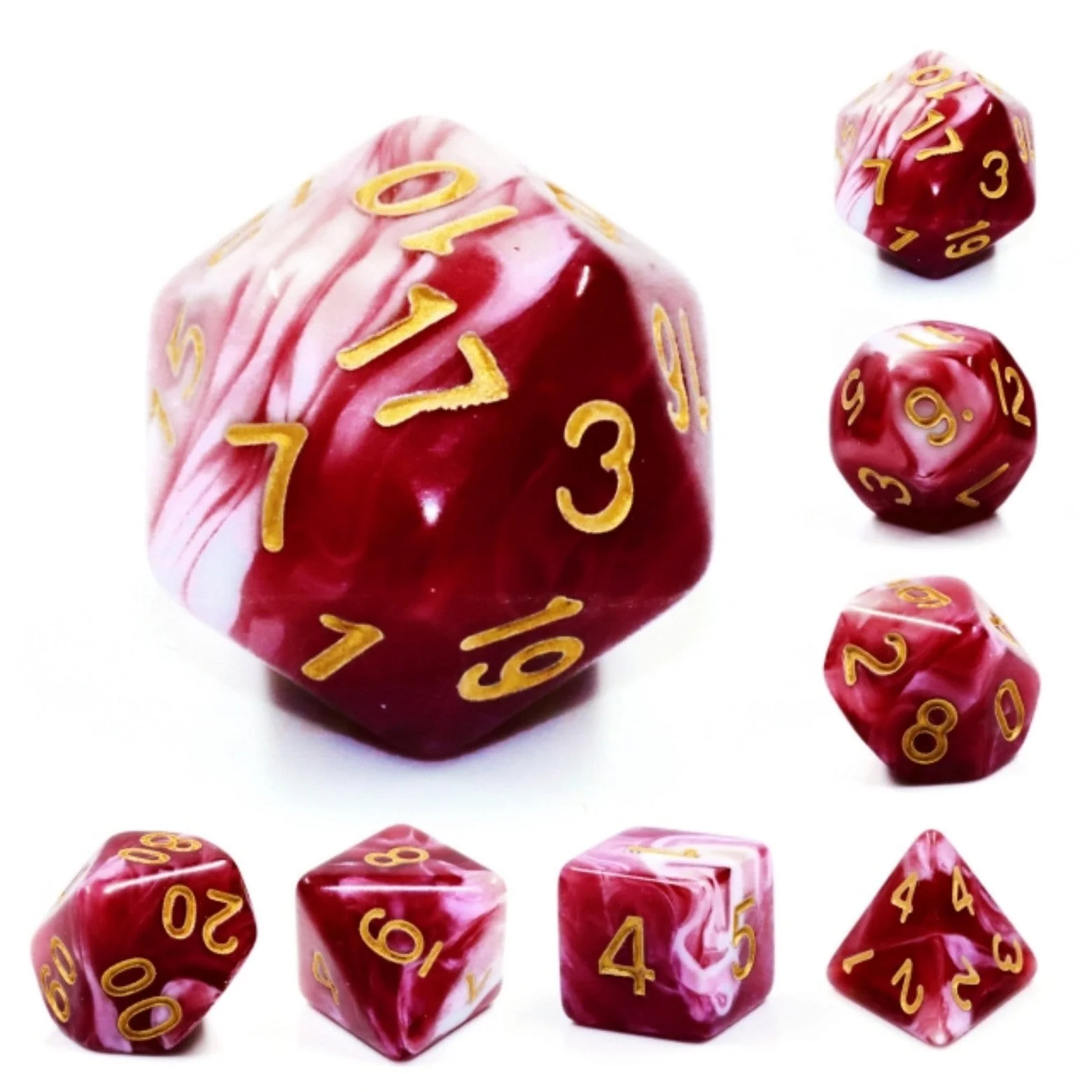 Foam Brain: Cherry Cream Dice Set