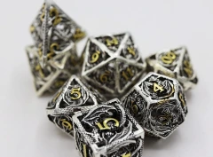 Foam Brain: Voracious Dragon Hollow Metal RPG Dice Set