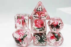 Foam Brain: Carnation Love RPG Dice Set