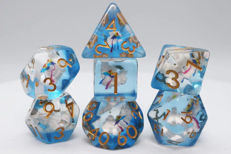Foam Brain: Kite & Clouds RPG Dice Set