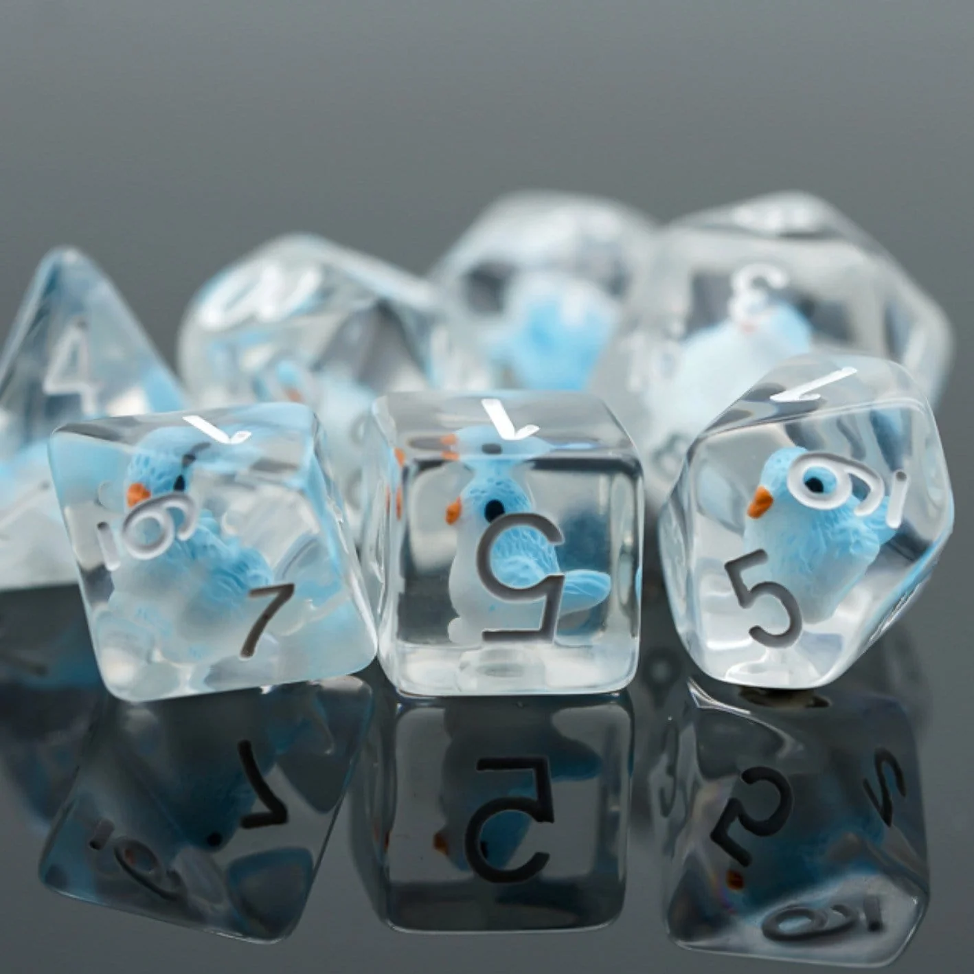 Foam Brain: Blue Bird RPG Dice Set
