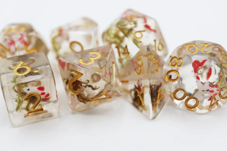 Foam Brain: Red Koi RPG Dice Set