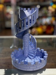 Blue 3D Printed Castle Dice Tower