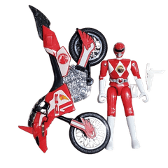 1994 Mighty Morphin Power Rangers Red Ranger with Thunder Bike - Loose