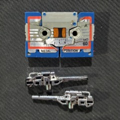 1986 G1 Mini-Cassette Eject - Loose (Silver Guns)