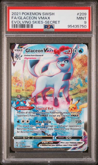 Glaceon VMAX #209 PSA 9