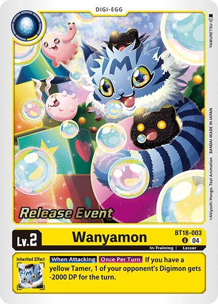 Wanyamon - BT18-003 - U - Foil - Release Event