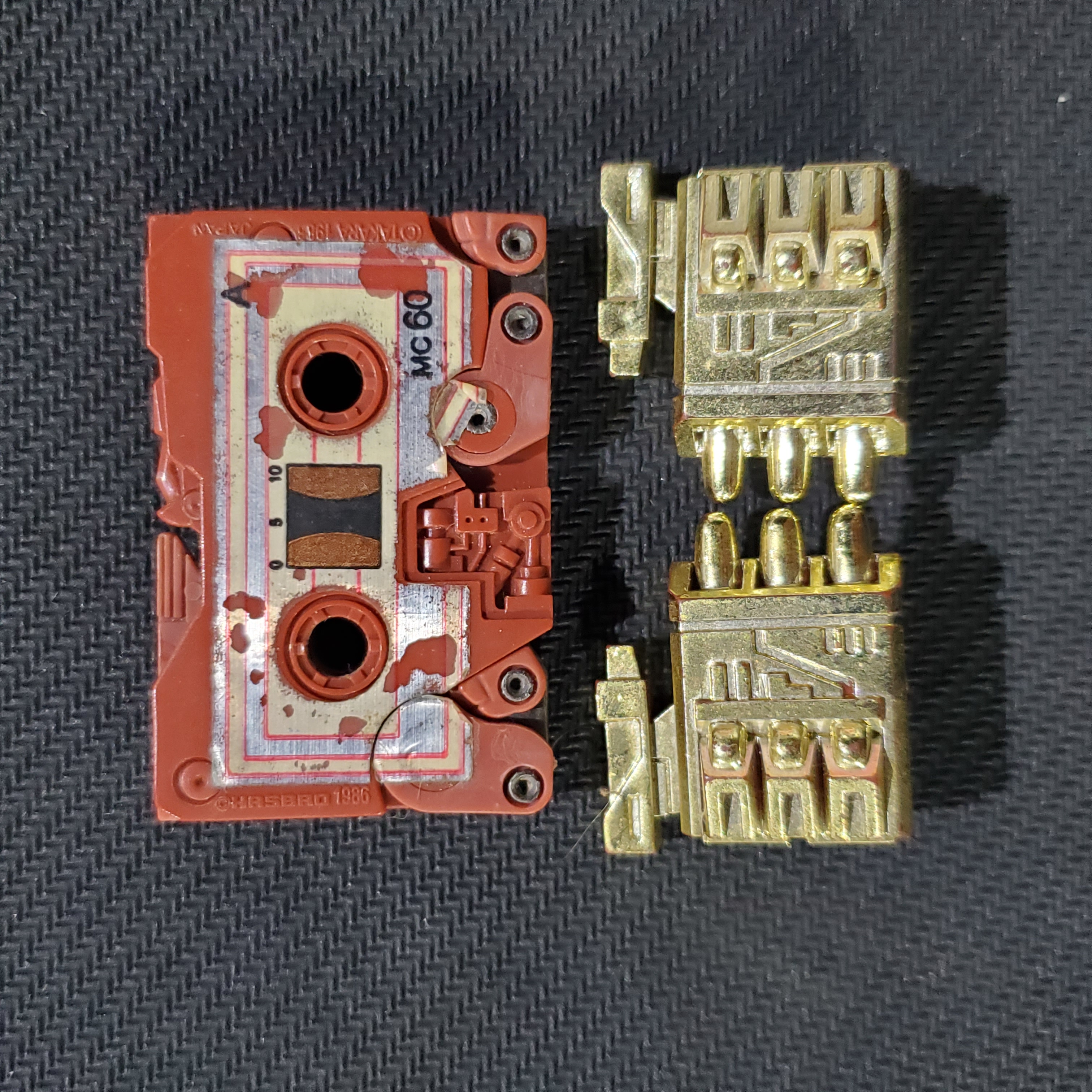 1986 G1 Mini-Cassettes Eject & Ramhorn - Loose