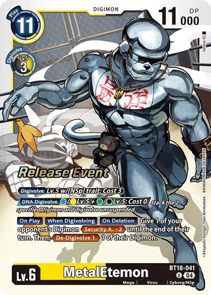 MetalEtemon - BT18-041 - U - Foil - Release Event