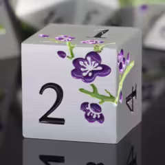 Plum Blossom Metal 7 Dice Set