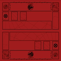 2 Player Cove Playmat Red/Black