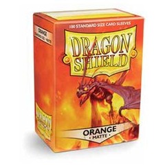 DRAGON SHIELD SLEEVES: MATTE ORANGE (BOX OF 100)
