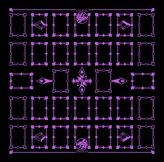 Ophidian Linked Black/Purple 2 Player Cloth Playmat