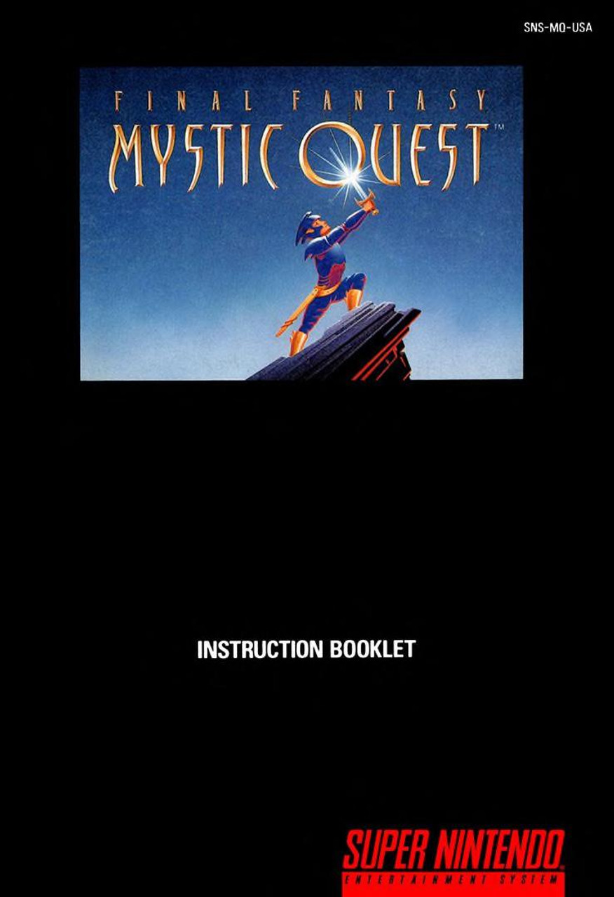 Final Fantasy Mystic Quest [Manual & Map]