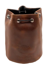 Old School Dice: Ultimate Bag of Many Pouches Dice Bag - Brown Leather