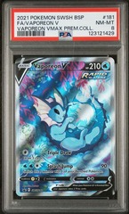 Vaporeon V #SWSH181 PSA 8