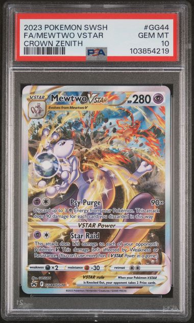 Mewtwo VSTAR #GG44 PSA 10