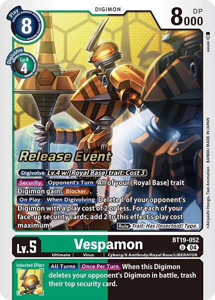Vespamon - BT19-052 - U - Foil - Release Event