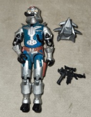G.I. Joe COBRA COMMANDER (v3)  WITH BATTLE ARMOR  1987 Backpack and Gun complete