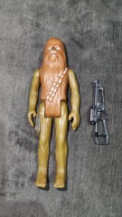 Chewbacca Kenner 1977 Hong Kong with Bowcaster