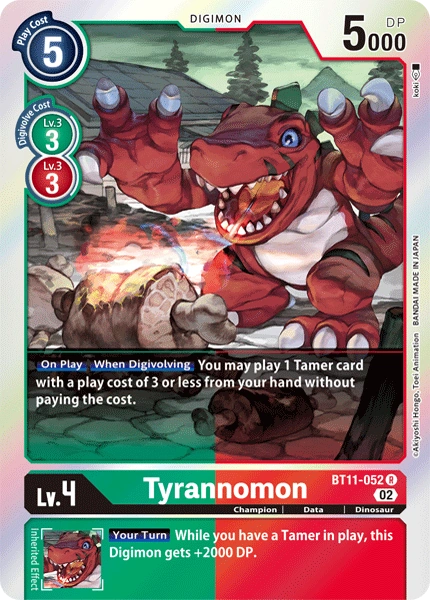Tyrannomon - BT11-052 - R - Foil