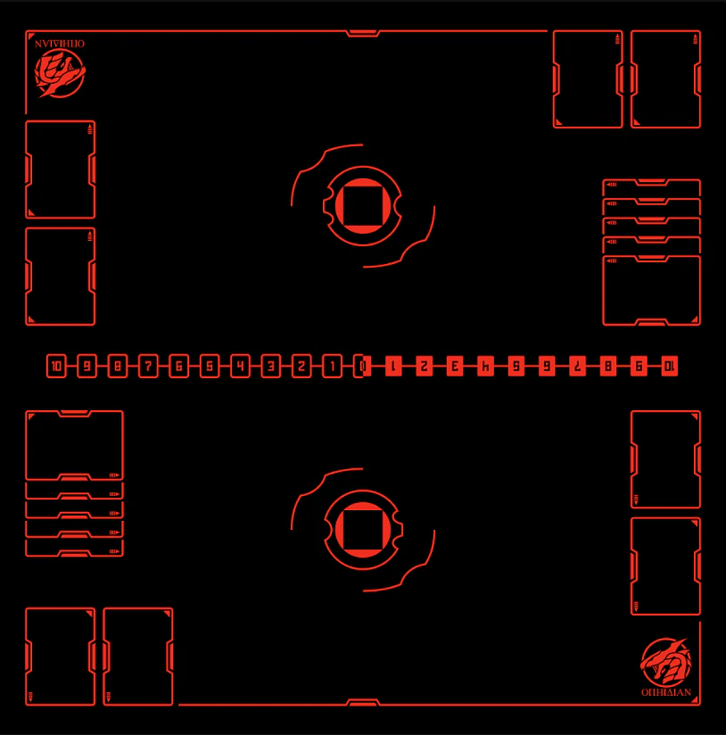 2 Player Cove Playmat Black/Red