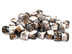 Old School Dice: Bag O' D6's 12mm 50ct - Vorpal - Black & White