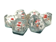 Old School 7 Piece DnD RPG Dice Set: Animal Kingdom - Holiday Duck - New