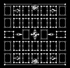 Ophidian Linked Black/White 2 Player Cloth Playmat