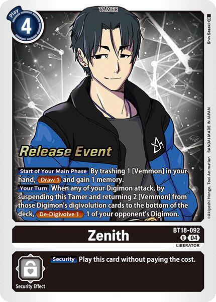 Zenith - BT18-092 - U - Foil - Release Event