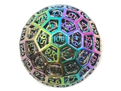 Old School Dice: Hollow Metal 50mm D100 - Dragons Head - Spectral