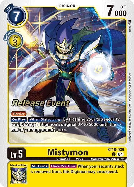 Mistymon - BT18-039 - U - Foil - Release Event