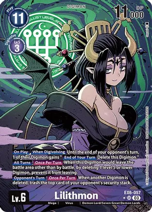 Lilithmon - EX6-057 - SR - Alternate Art - Foil