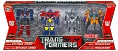 Transformers Legends Class 4-Pack Set (Movie Optimus Prime / Cybertron Optimus Prime / Movie Megatron / Cybertron Megatron)