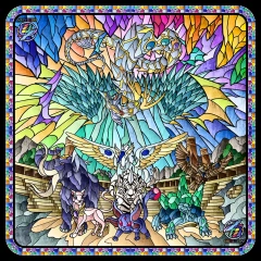 Crystal 2 Player Cloth Playmat