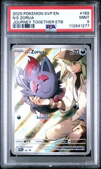 2025 POKEMON SVP EN-SV BLACK STAR PROMO #189 N'S ZORUA JOURNEY TOGETHER