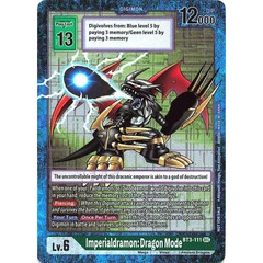 Imperialdramon: Dragon Mode - BT3-111 - SEC - Alternative Art