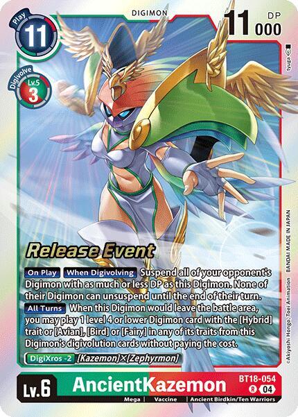 AncientKazemon - BT18-054 - R - Foil - Release Event