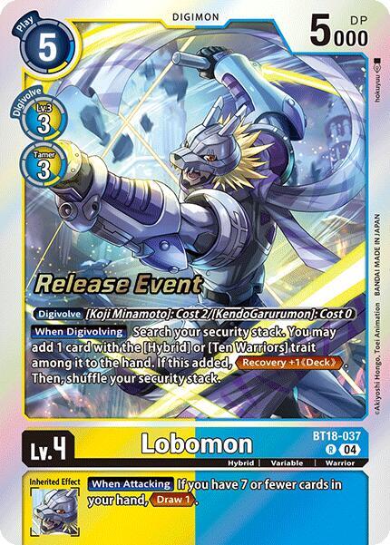 Lobomon - BT18-037 - R - Foil
